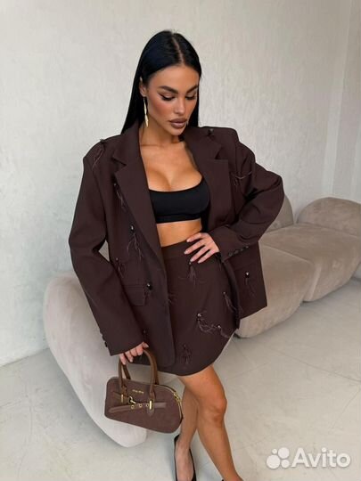 Костюм двойка с юбкой Dior