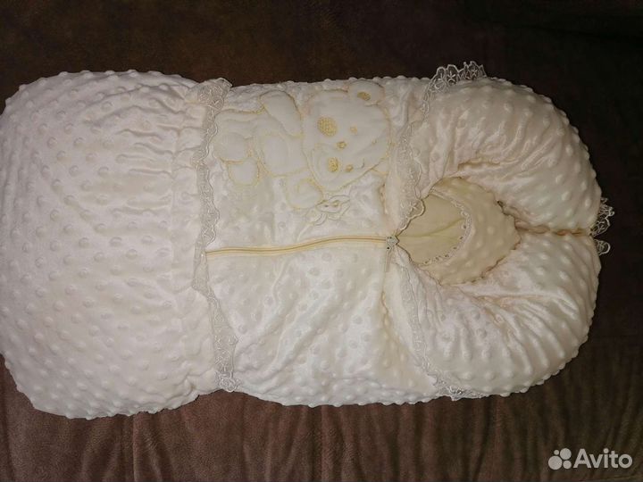 Конверт на выписку для девочки осень-зима