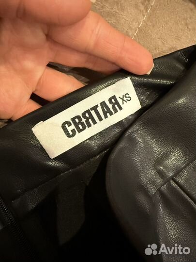 Юбка экокожа Святая