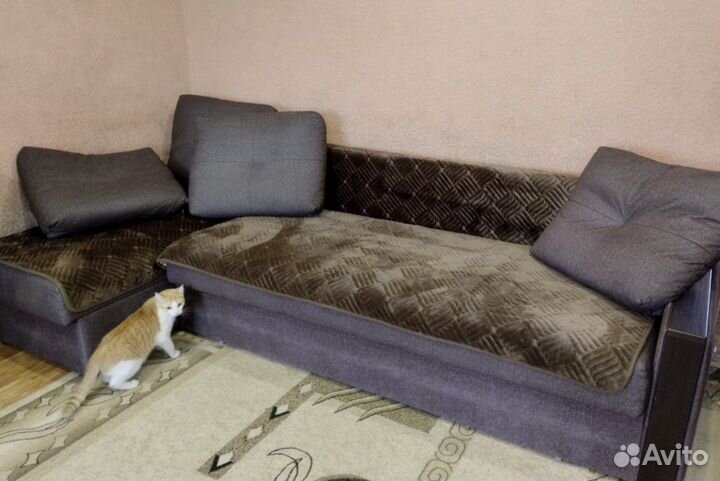 Дивандеки Жаккард Лён/ Микровелюр/ Мех люкс набор