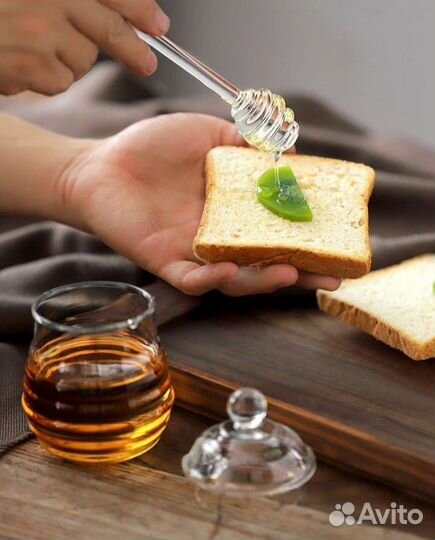 Стеклянная банка для мёда, банка для хранения