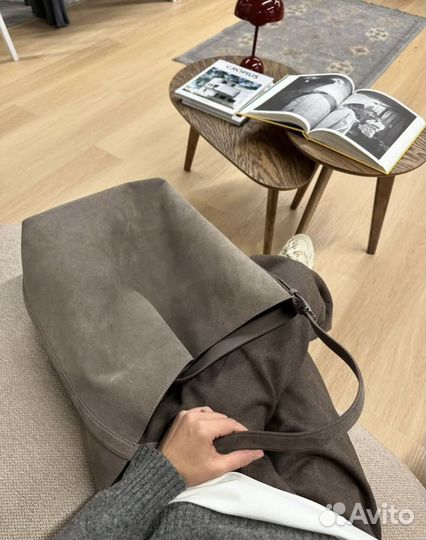 Сумка shopper замша