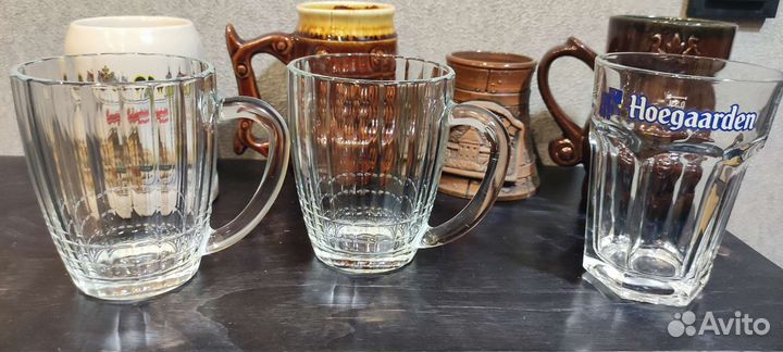 Пивные кружки и бокалы