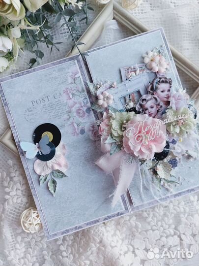 Открытка ручная работа в наличии
