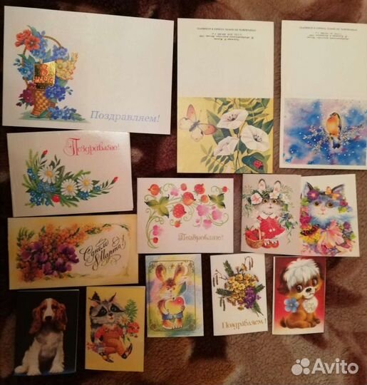 Мини открытки СССР