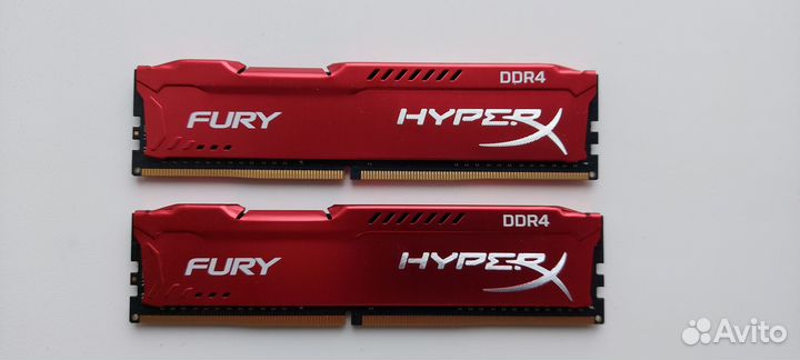 Оперативная память Kingston HyperX 2 по 8 гб