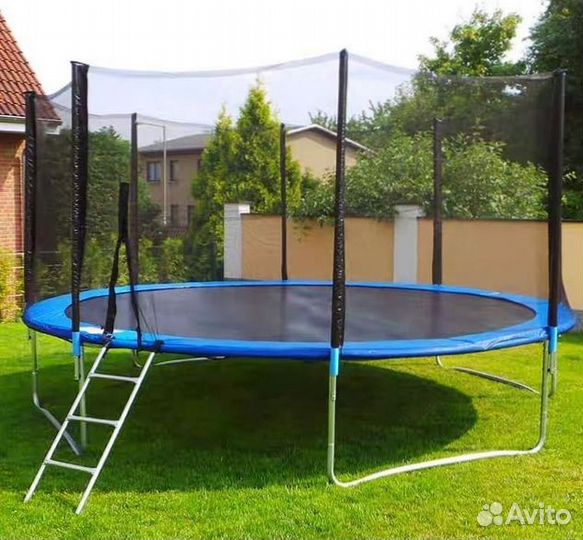Батут с защитной сеткой 4.3 м Trampoline 14