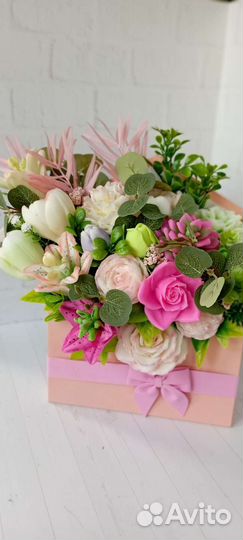 Букет цветов из мыла учителю