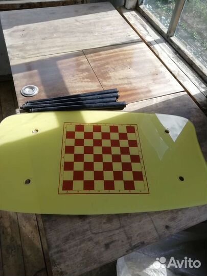 Стол шахматный стеклянный СССР