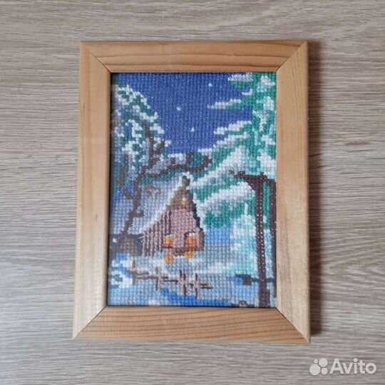 Картина вышивка ручная работа