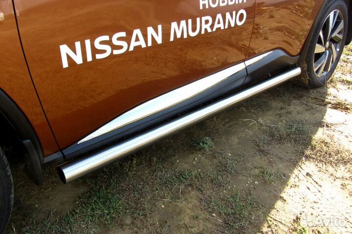 Защита порогов d76 труба Nissan murano NIM16005