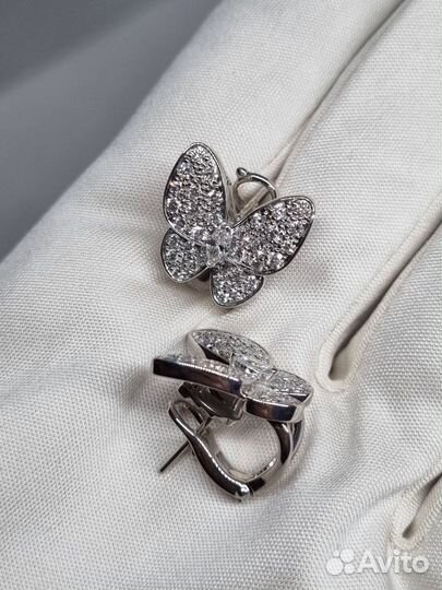 Серьги Van Cleef Two Butterfly