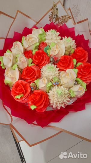 Сладкие букеты из зефира