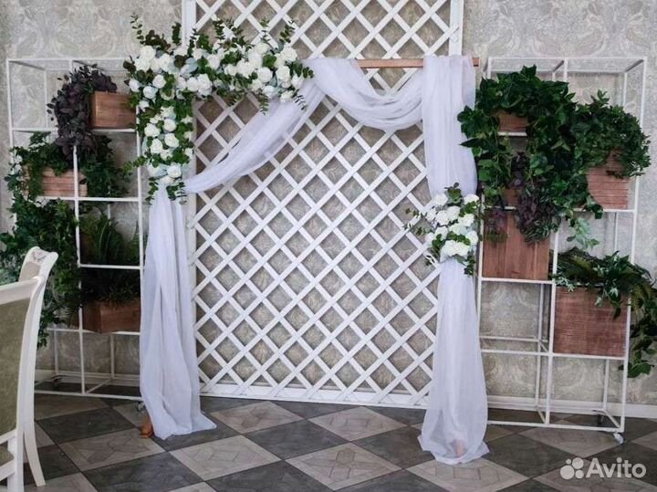 Свадебный декор, арка, цветочные композиции