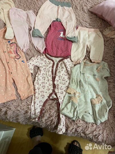 Детская одежда для девочек пакетом 1-18м