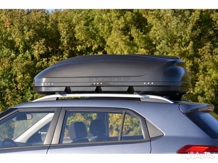 Автобокс Turino 1 410л на крышу автомобиля черный