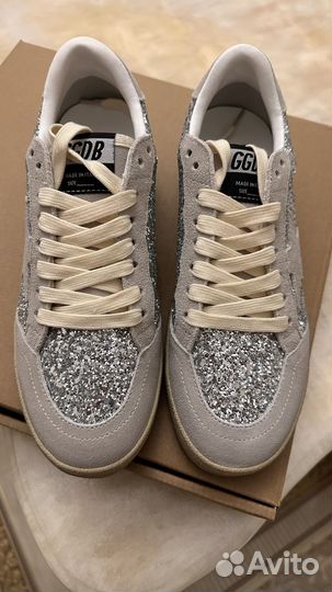 Кеды женские golden goose серебристые 38 маломерят