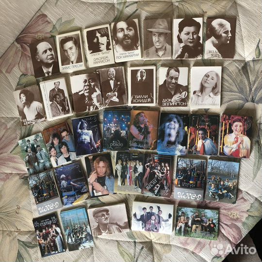 Карманные календарики, 90-91 гг, (музыканты)