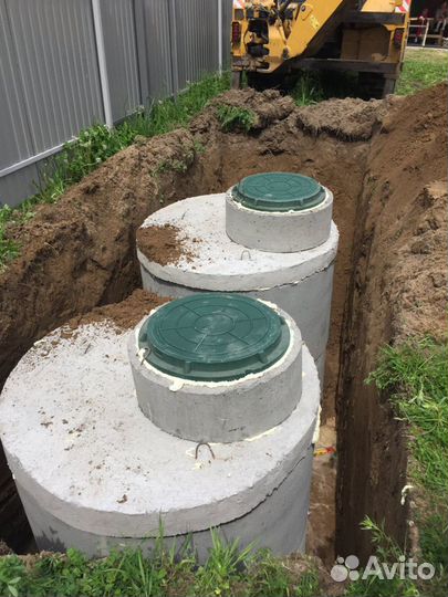 Септик, сливная яма, подключение водопровода