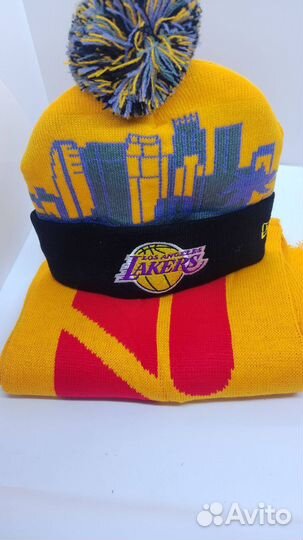 Набор шапка+шарф Lakers готовь зиму летом