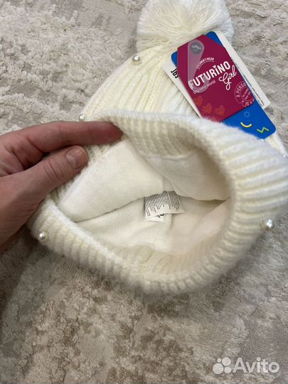 Шапка на девочку теплая