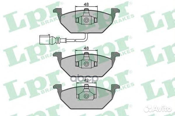 Колодки тормозные audi A3 03/VW G4/G5/skoda OC