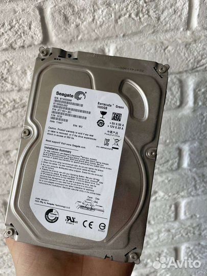 Жесткий диск Barracuda green 1t