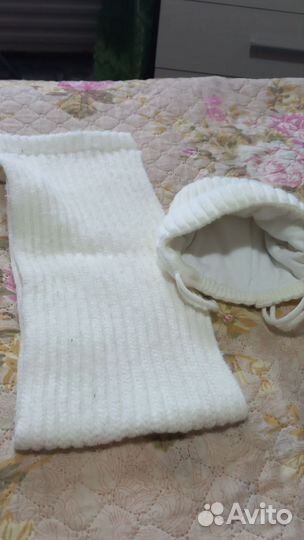 Комплект шапка и шарф зима