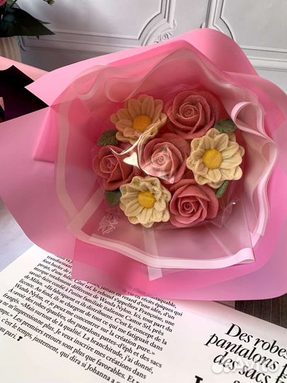 Вкусные букеты из натурального шоколада