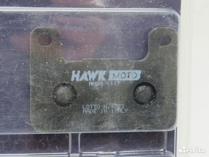 Колодки тормозные hawk moto органические hmbo 1117