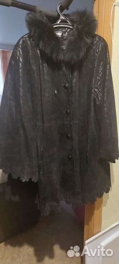 Куртка кожаная женская 58-60