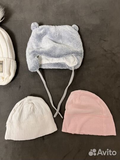 Детские зимние, осенние шапочки, летние панамы