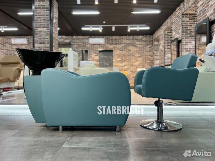 Мойка парикмахерская и кресло паркимахерское