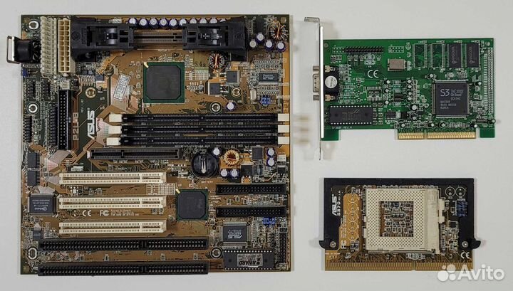 Материнские платы Socket 7, 370, 1155, slot 1