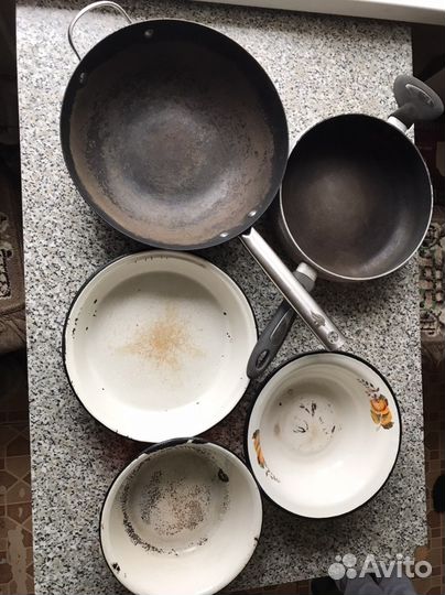 Посуда для дома и дачи,миски,сковороды