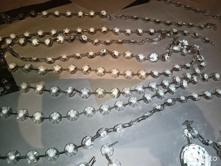 Подвески хрусталь для люстры или рукоделия 200 шт