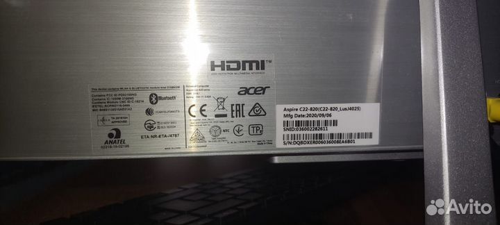 Моноблок Acer Aspire c22-820