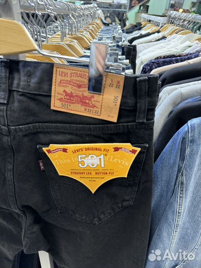 Джинсы levis 501 черные
