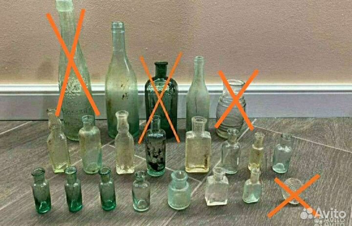 Пузырьки, флаконы, мерные бутылки СССР