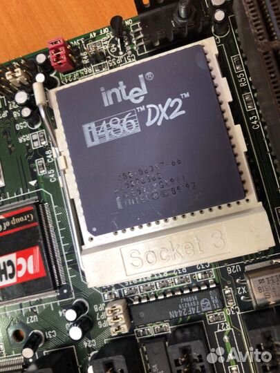 Материнская плата с процессором 486 dx2 66
