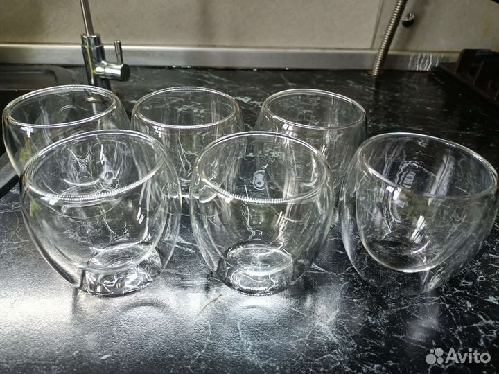 Стакан с двойными стенками в коробочке