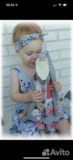 Санта в стиле тильда