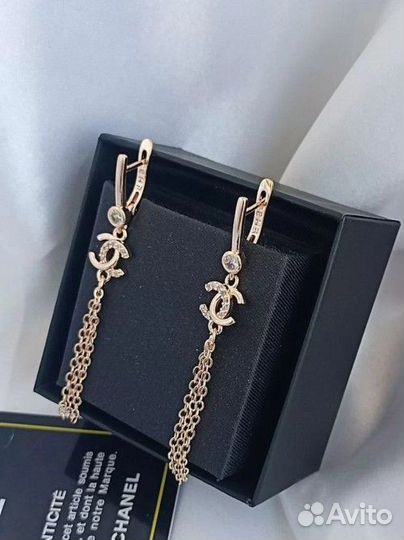 Серьги Шанель
