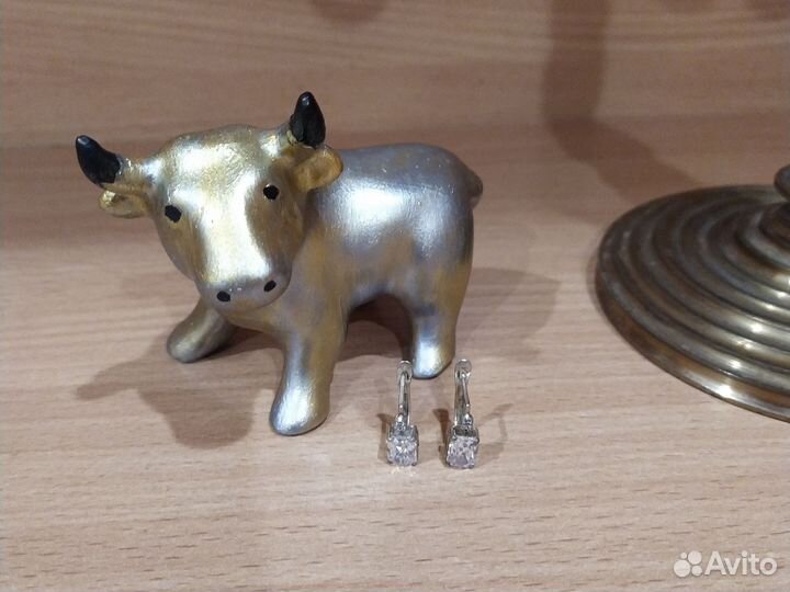 Серьги с горным хрусталëм
