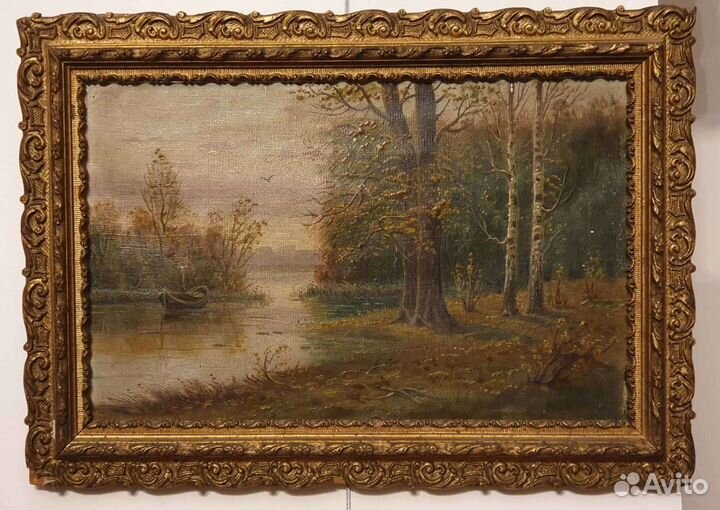 Антикварные картины масло акварели в наличии 19век