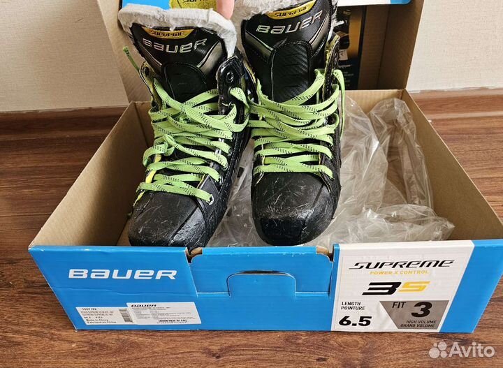Хоккейные коньки bauer supreme 3s размер 6.5