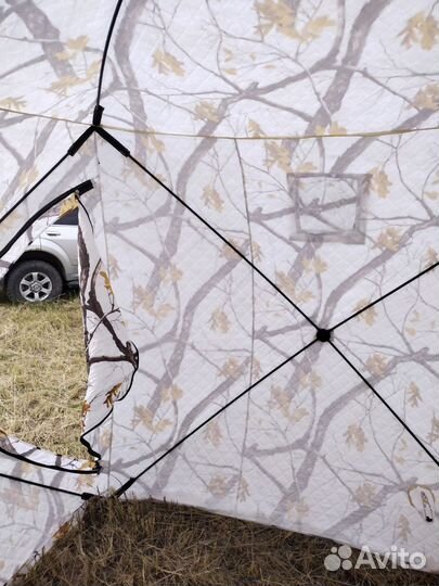 Палатка зимняя куб трёхслойная