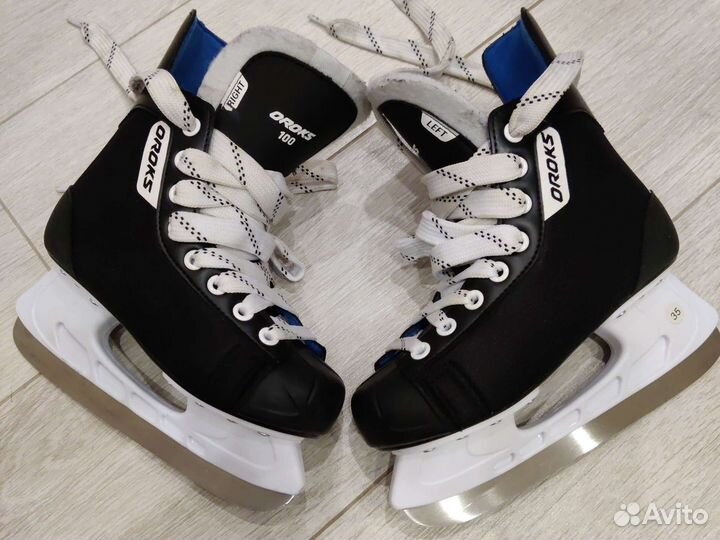 Коньки хоккейные oroks размер 35