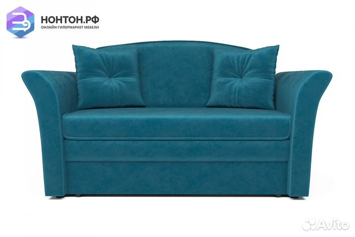 Диван выкатной Малютка 2 сине-зеленый