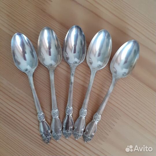 Кофейные ложки, мельхиор, посеребренные СССР
